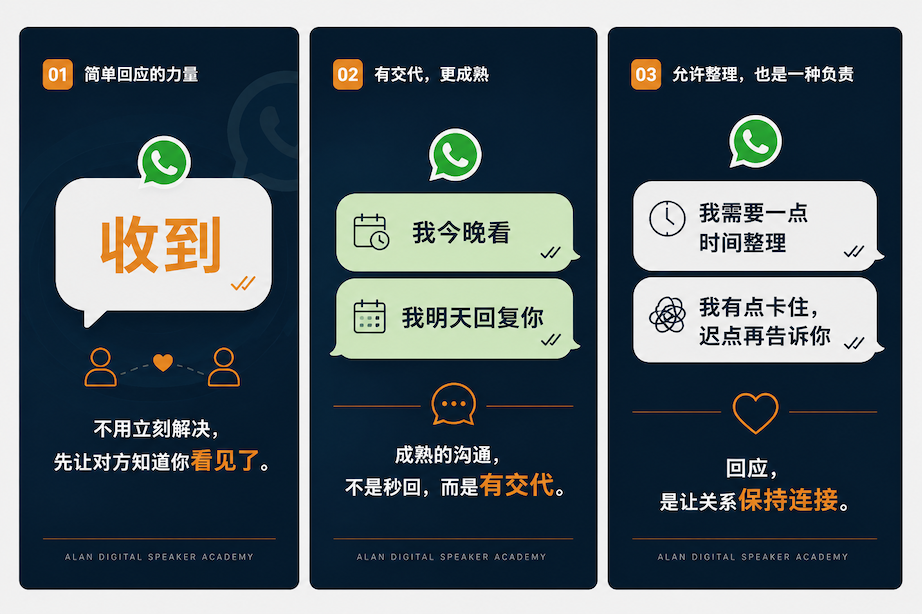 WhatsApp 简单回应习惯图解