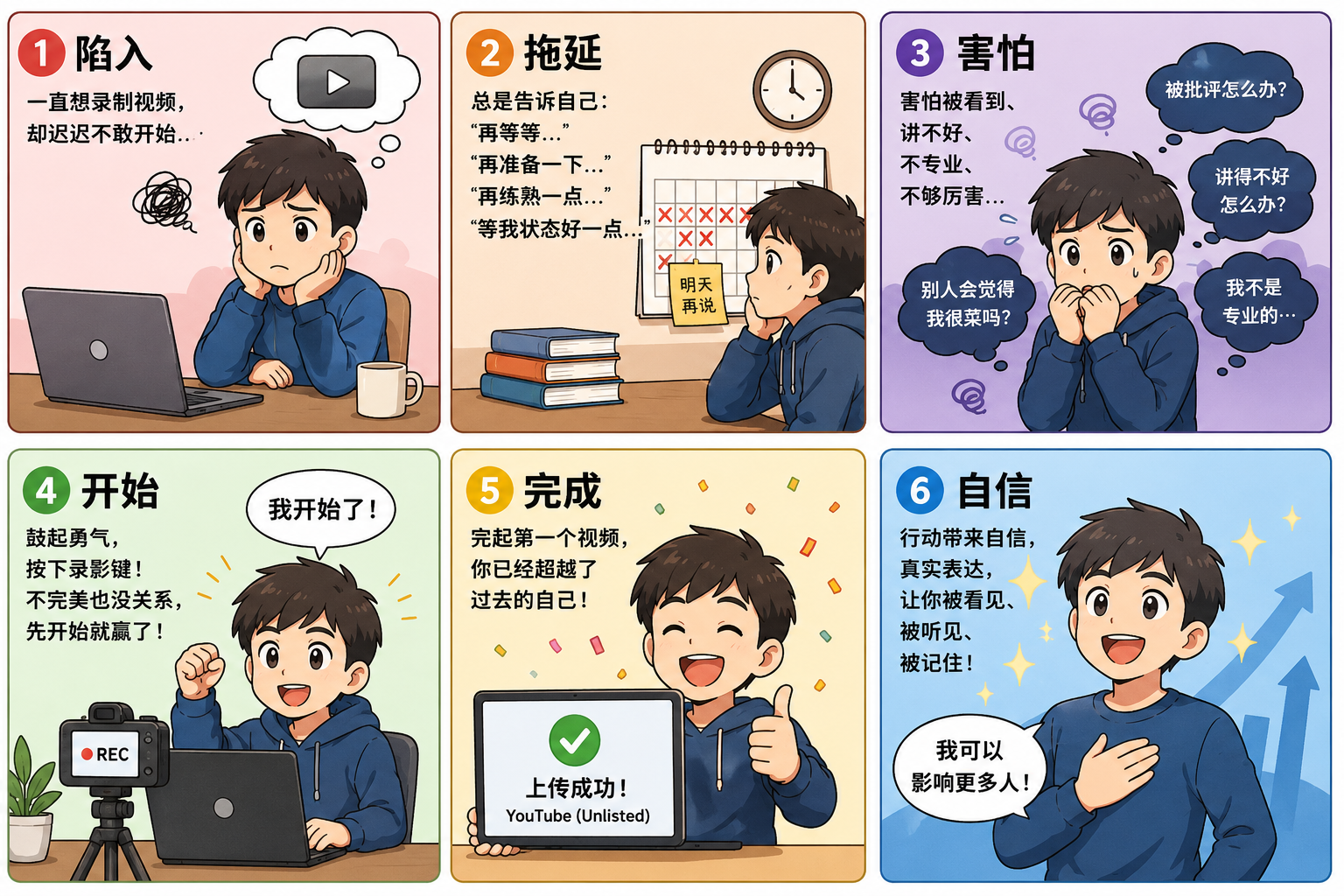 为什么你一直想录制视频，总是迟迟不敢开始