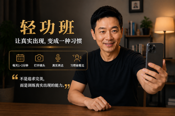 轻功班｜让真实出现变成一种习惯