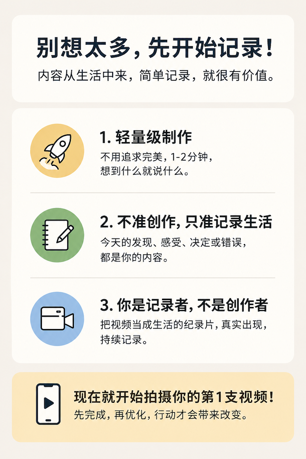别想太多，先开始记录