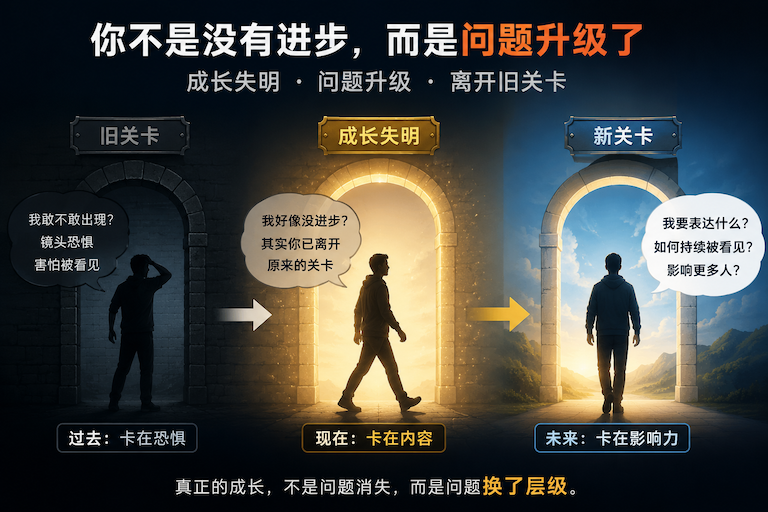 成长失明｜问题升级｜离开旧关卡