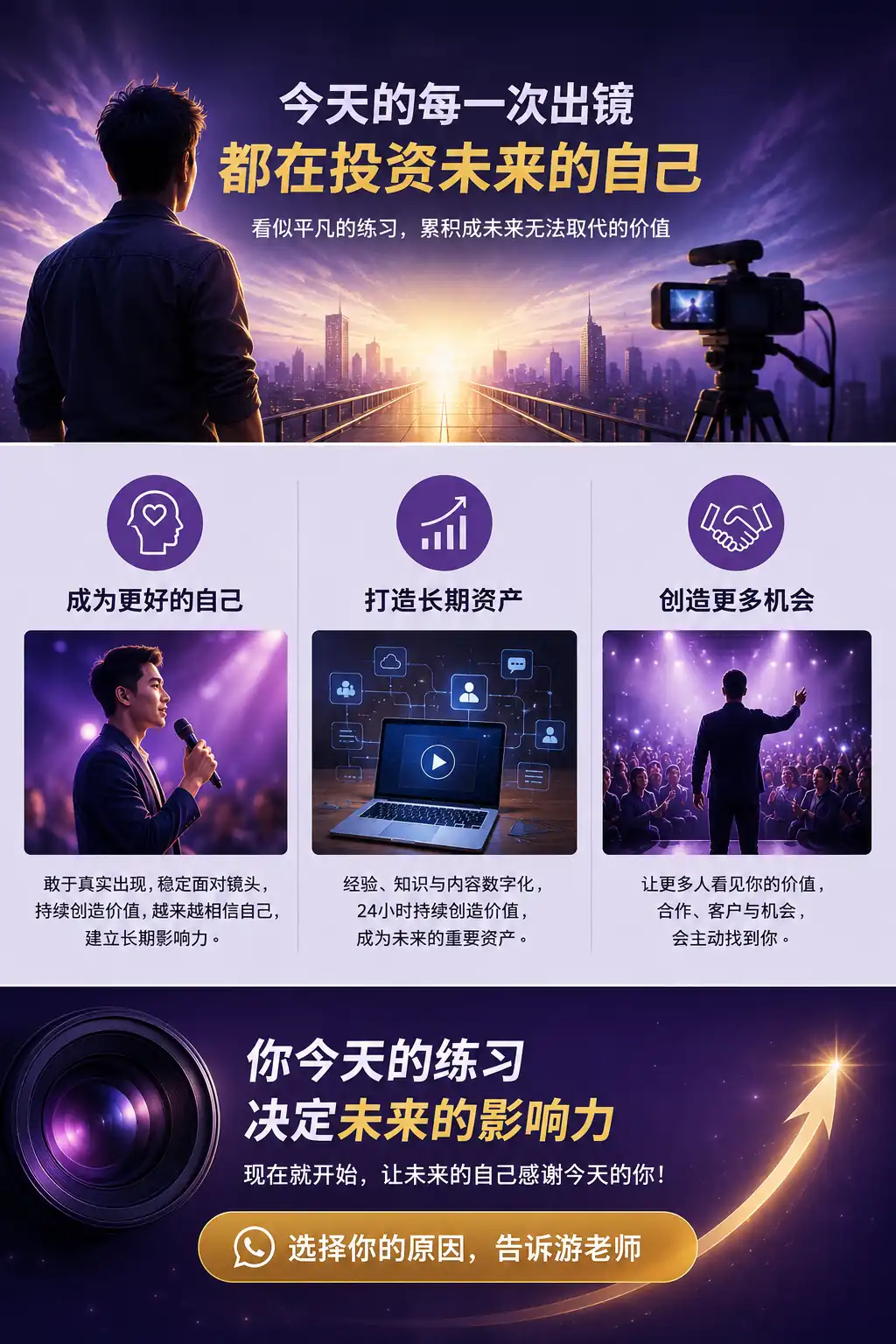 Big Why 主视觉图片 - 今天的每一次出镜都在投资未来的自己